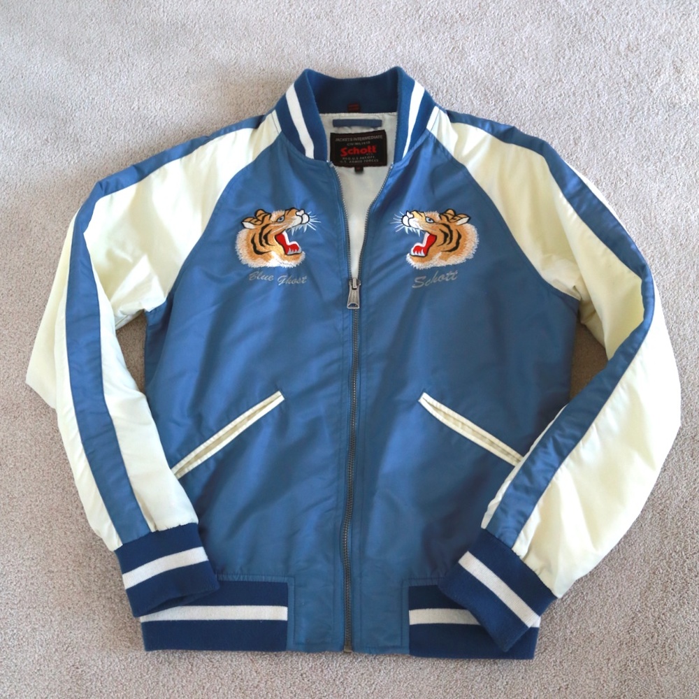 Schott Embroidered Flight Jacket M